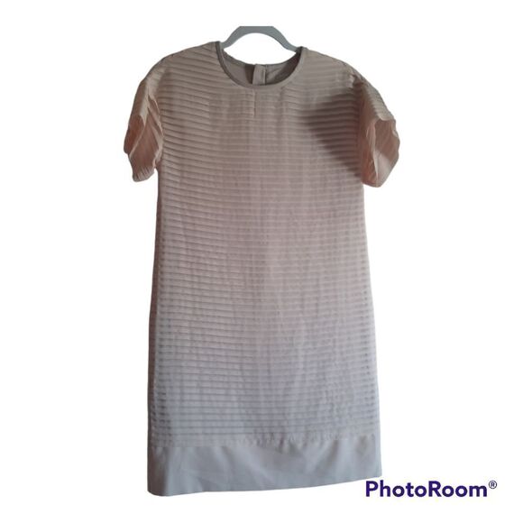 J.Crew Pleated Chiffon T-Shirt Dress - Picture 1 of 4